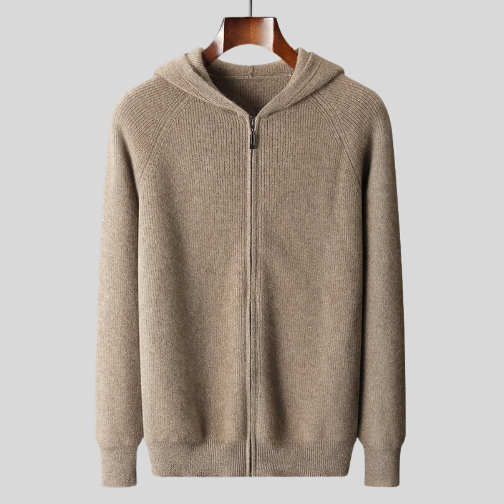 Robbie | Cashmere Merino Wool Zip-Up