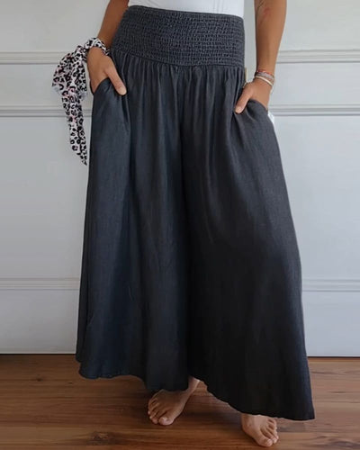 DANSA - COMFORTABLE TROUSERS WITH ELASTIC WAISTBAND