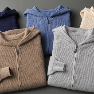 Robbie | Cashmere Merino Wool Zip-Up