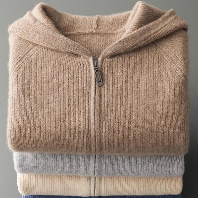 Robbie | Cashmere Merino Wool Zip-Up