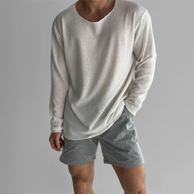 CloudComfort Hollow Knit Tee
