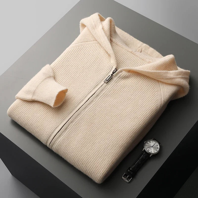 Robbie | Cashmere Merino Wool Zip-Up