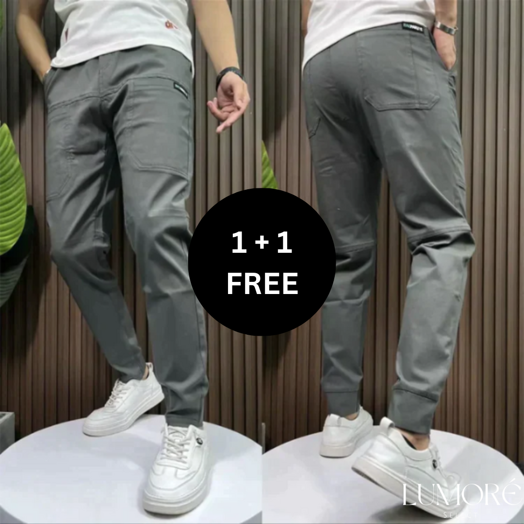 Miro | Stretchy Cargo Trousers 1+1 FREE