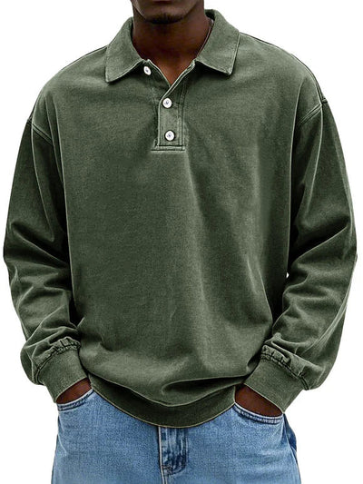 Matteo | Men's Casual Long-Sleeved Polo